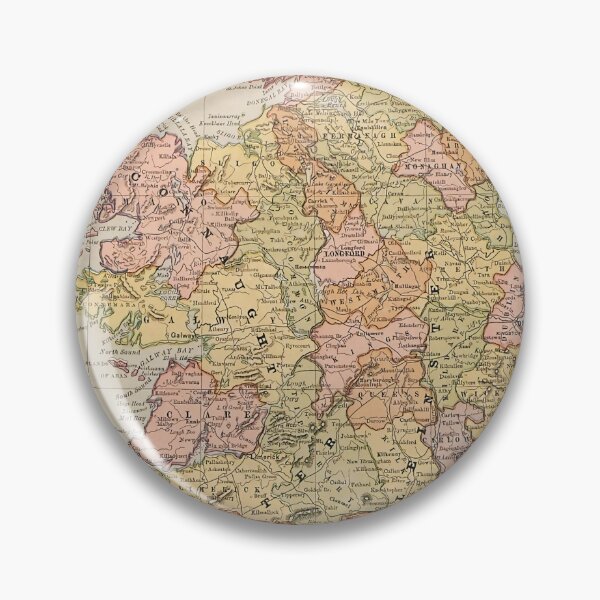 Item preview, Vintage Map Of Ireland 1883 designed and sold by Leilaarros.