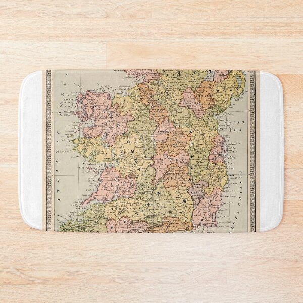 Item preview, Vintage Map Of Ireland 1883 designed and sold by Leilaarros.