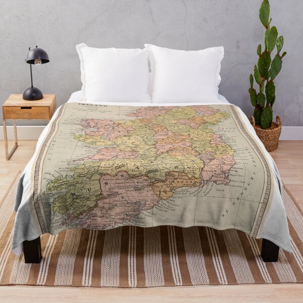 Item preview, Vintage Map Of Ireland 1883 designed and sold by Leilaarros.