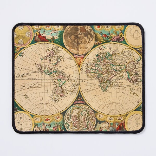 Item preview, Vintage Map Of The World 1672 designed and sold by Leilaarros.