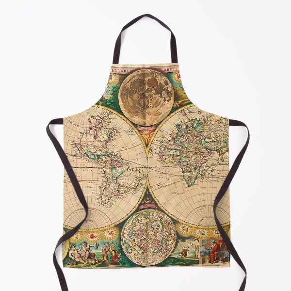 Item preview, Vintage Map Of The World 1672 designed and sold by Leilaarros.