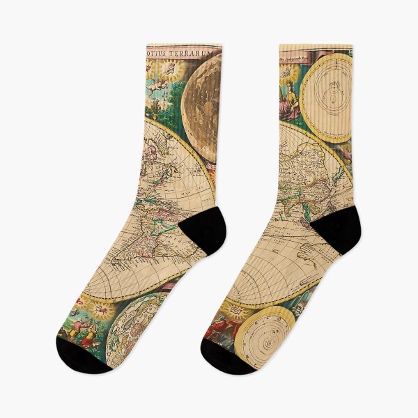 Item preview, Vintage Map Of The World 1672 designed and sold by Leilaarros.
