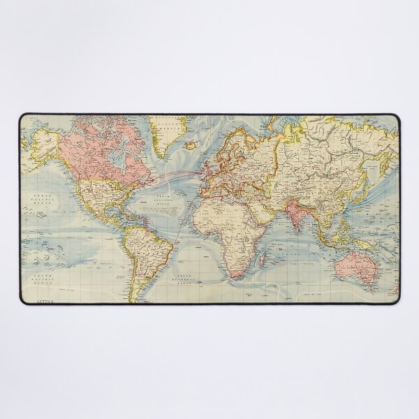 Aperçu de l'œuvre Carte Vintage Du Monde 1883 créée et vendue par Leilaarros.