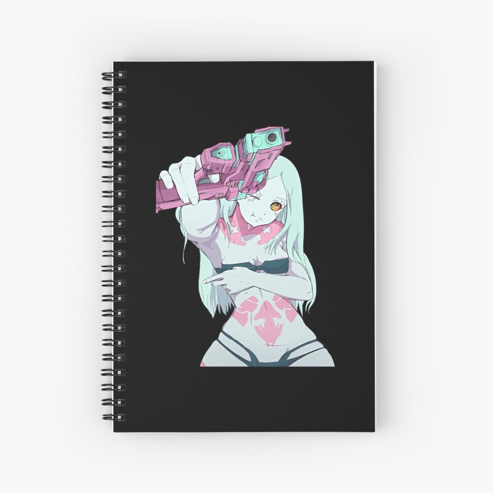 Cyberpunk Edgerunners Rebecca Sexy Gun Spiral Notebook For Sale By Serena Heaney Redbubble 0430