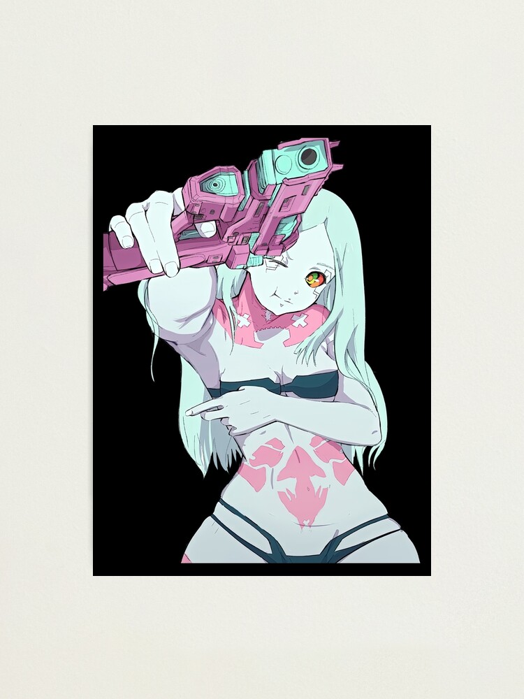 Cyberpunk Edgerunners Rebecca Sexy Gun Photographic Print For Sale By Serena Heaney Redbubble 6077