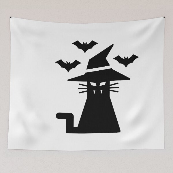 Item preview, Silhouette cat and friends, Happy Meoween designed and sold by Amilaz.
