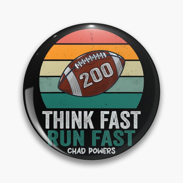Item preview, Think Fast Run Fast Chad Powers Vintage American Football designed and sold by RaynaGellner.