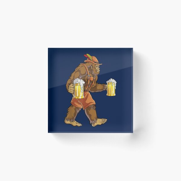 Item preview, Bigfoot Lederhosen Oktoberfest Prost Beer Mug   designed and sold by nodedormtired.