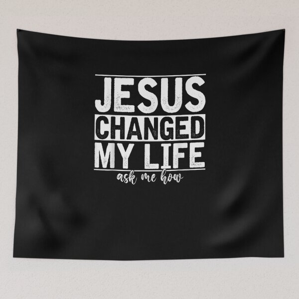 Item preview, Jesus Changed My Life Asked Me How Christ Devotee Jesus  designed and sold by EdwardBurns7.