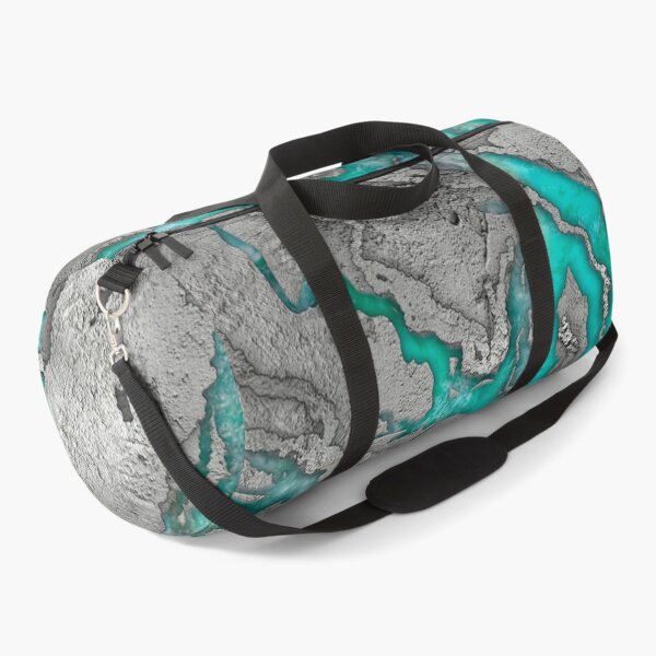 Item preview, Turquoise and Cement Mixed media abstract designed and sold by k9printart.