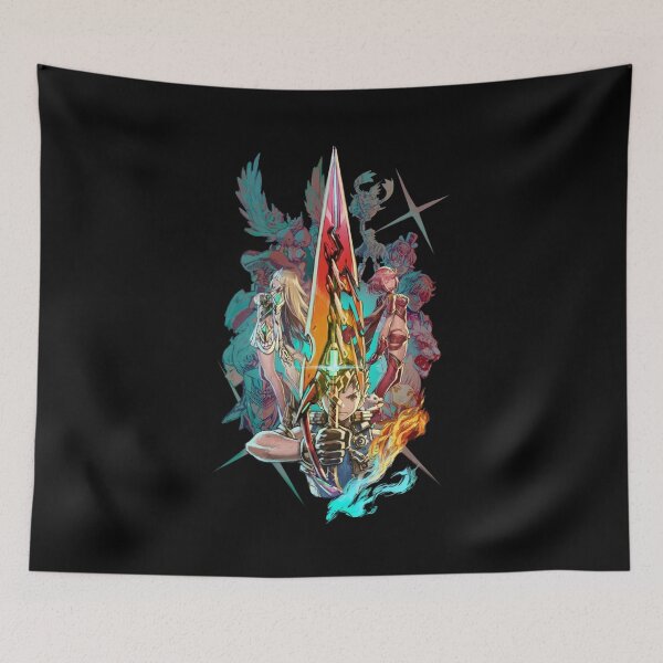 Item preview, Xenoblade chronicles™  team canvas print designed and sold by SusanWhitak.