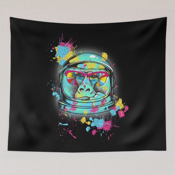 Item preview, Space Ape  Psychedelic Astronaut Ape Exploring The Universe Classic  designed and sold by gorwanovulicn.