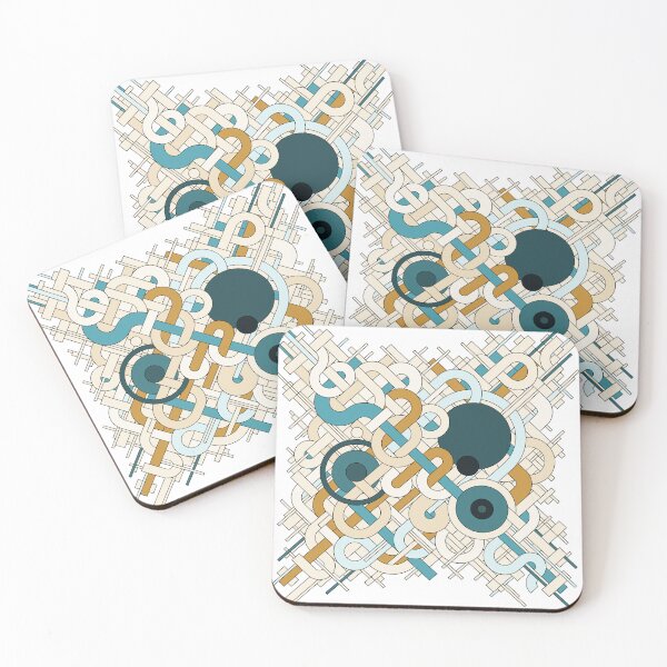 Item preview, Abstract drawn vector pattern of various geometric shapes designed and sold by Familyshmot.