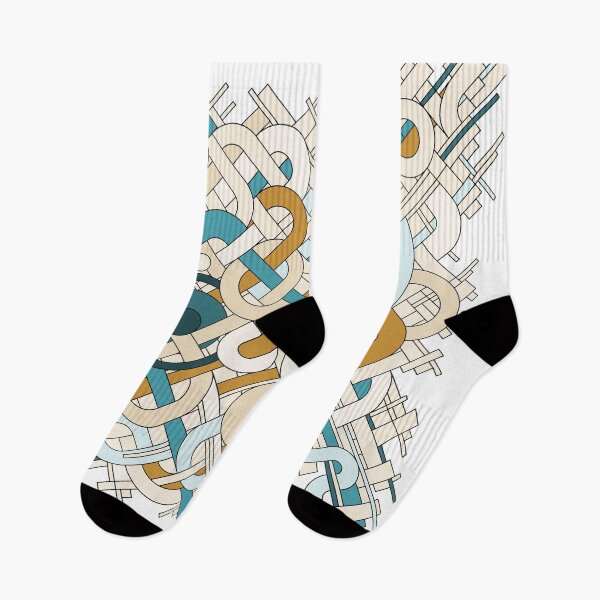 Item preview, Abstract drawn vector pattern of various geometric shapes designed and sold by Familyshmot.