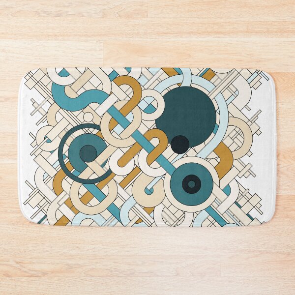 Item preview, Abstract drawn vector pattern of various geometric shapes designed and sold by Familyshmot.