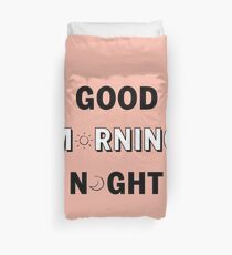 Guten Morgen / Nacht rosa Bettbezug