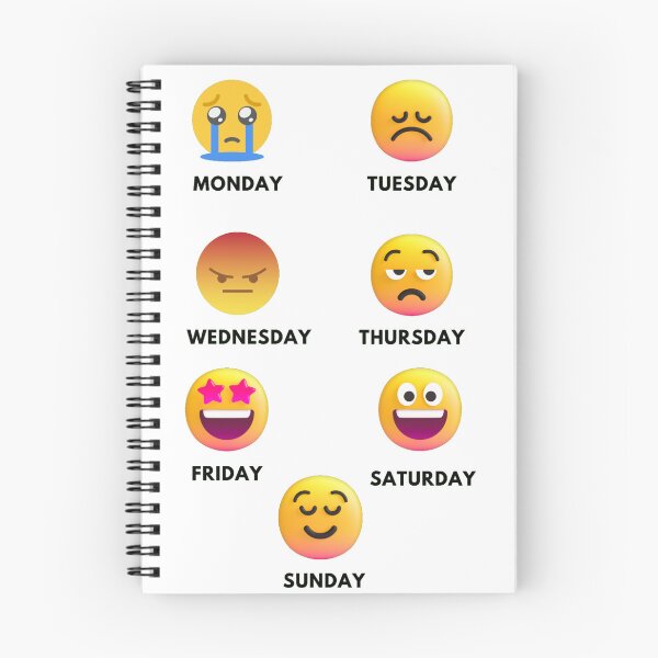Item preview, Emoji Days of the Week designed and sold by Indepage.