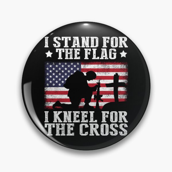 Item preview, I Stand for The Flag I Kneel for The Cross designed and sold by livasyczosek3.