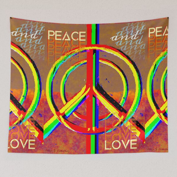Item preview, Peace and Love (V5) designed and sold by Jorge Santiago Jiménez.