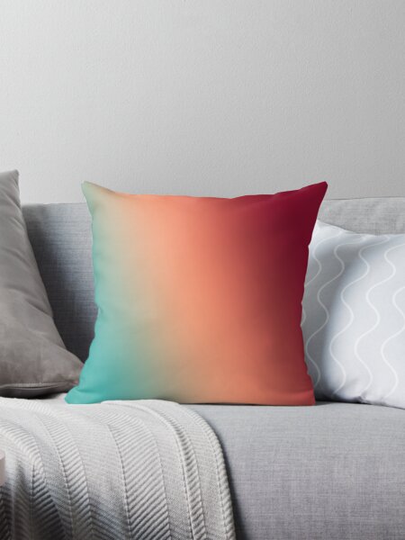 Item preview, Beautiful Cushions/Gradient Verdigris Burgundy Light Salmon designed and sold by ozcushions.