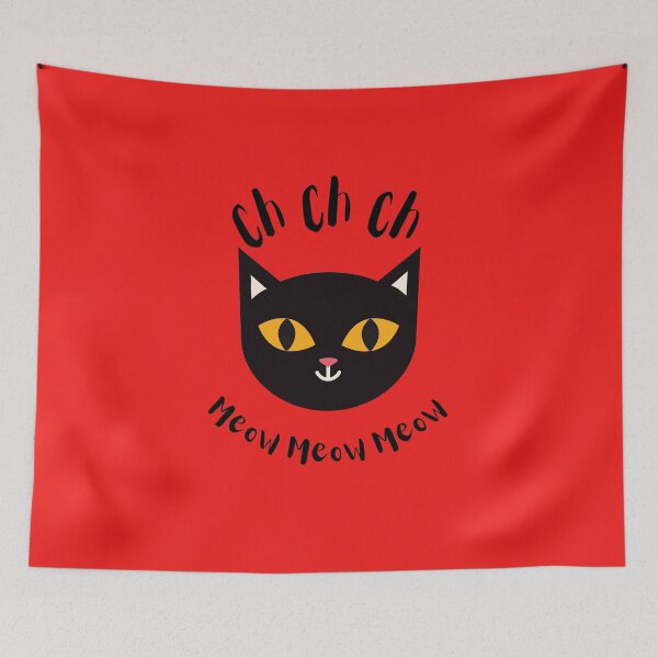 Item preview, Ch Ch Ch Meow Meow Meow Cat Halloween Horror designed and sold by Fashionunic7.