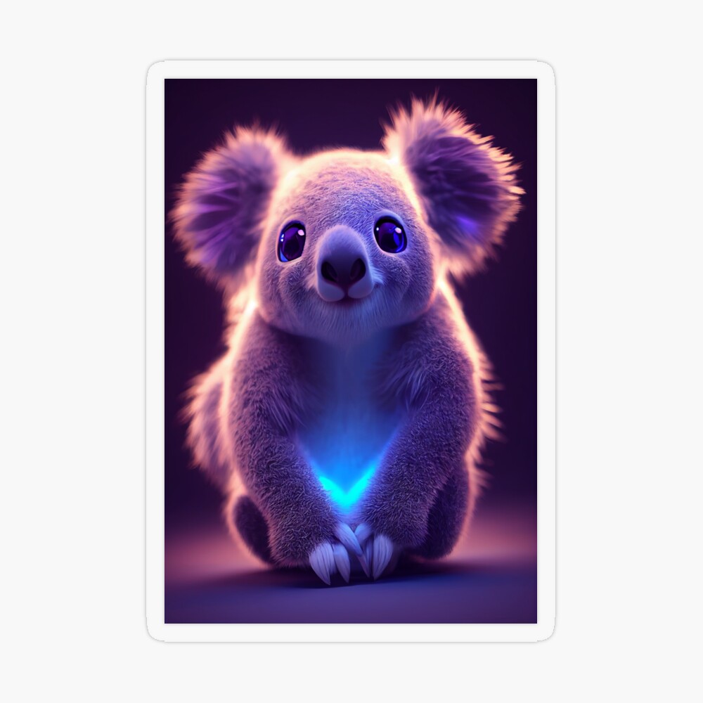 Ned The Koala  Koala Art by Digital Artist Atty