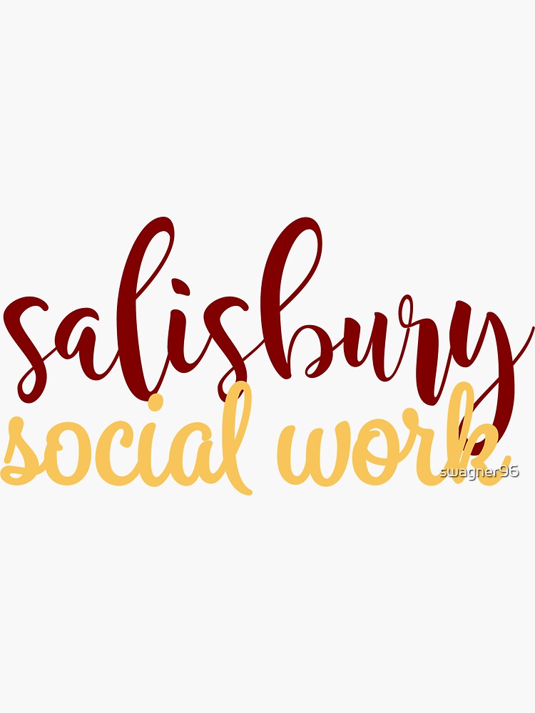 "Salisbury University Social Work" Sticker for Sale by swagner96