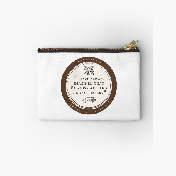 Item preview, Paradise is a Library - Jorge Luis Borges Dreamtigers Book Literature Quote Simple Minimal Aesthetic designed and sold by weboftigers.