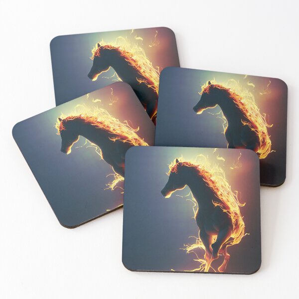 Item preview, Flaming Horses designed and sold by AM FineArtPrints.