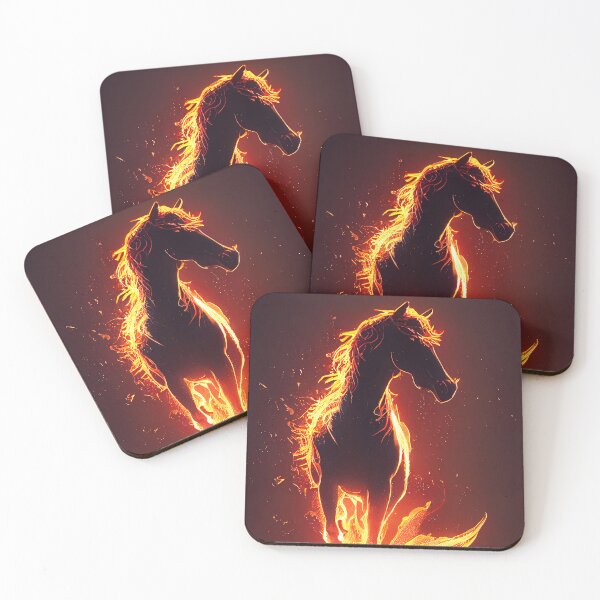 Item preview, Flaming Horses designed and sold by AM FineArtPrints.