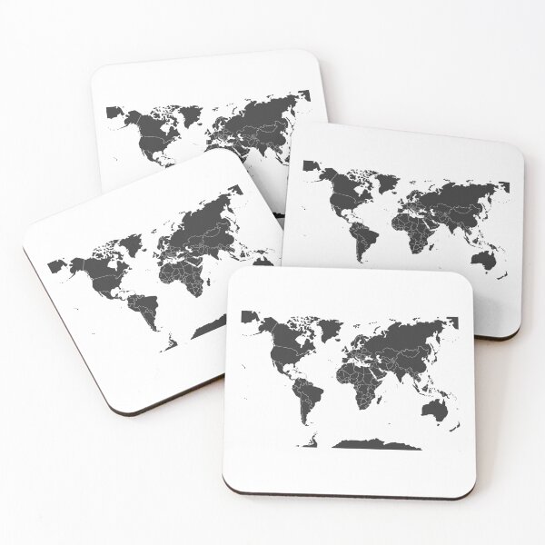 Item preview,  Black World Map designed and sold by Best-Shop23.