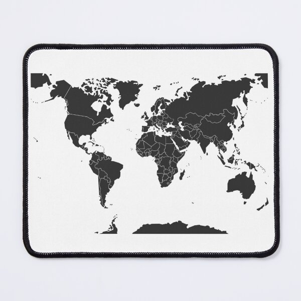 Item preview,  Black World Map designed and sold by Best-Shop23.