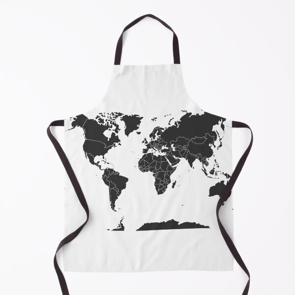 Item preview, Black World Map designed and sold by Best-Shop23.