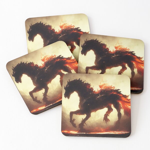 Item preview, Flaming Horses designed and sold by AM FineArtPrints.