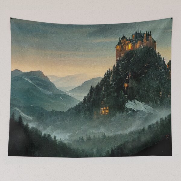 Item preview, Castle in the misty peaks II designed and sold by hamptonstyle.