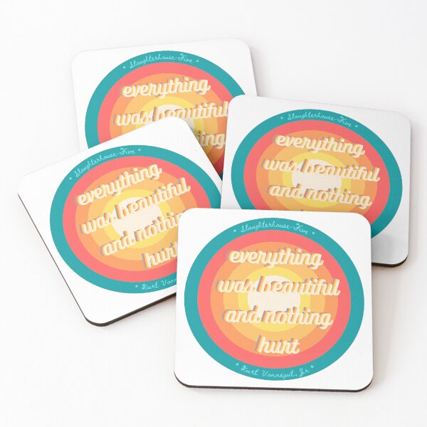 Item preview, Everything Was Beautiful and Nothing Hurt - Slaughterhouse-Five  - Kurt Vonnegut Book Literature Simple Minimal Aesthetic designed and sold by weboftigers.