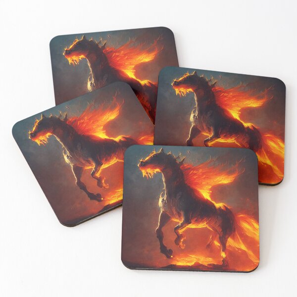 Item preview, Flaming Horses designed and sold by AM FineArtPrints.