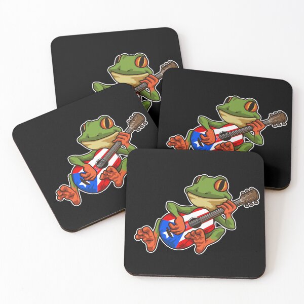 Item preview, Coqui Frog Playing Guitar - Boricua Animal designed and sold by anziehend.
