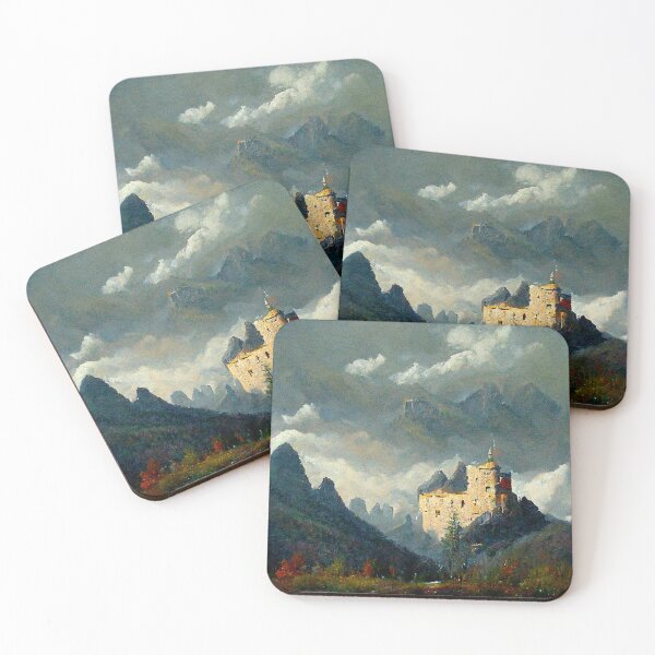 Item preview, Castle in the misty peaks III designed and sold by hamptonstyle.