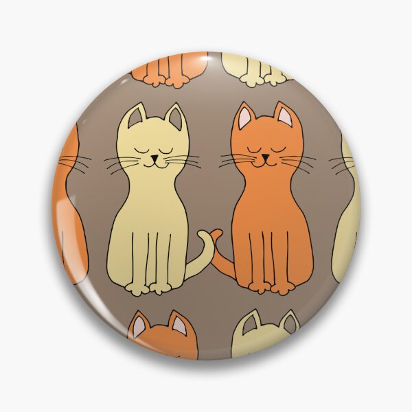 Item preview, Cats galore in chocolate brown, buttery yellow and sweet orange designed and sold by FrancesPoff.