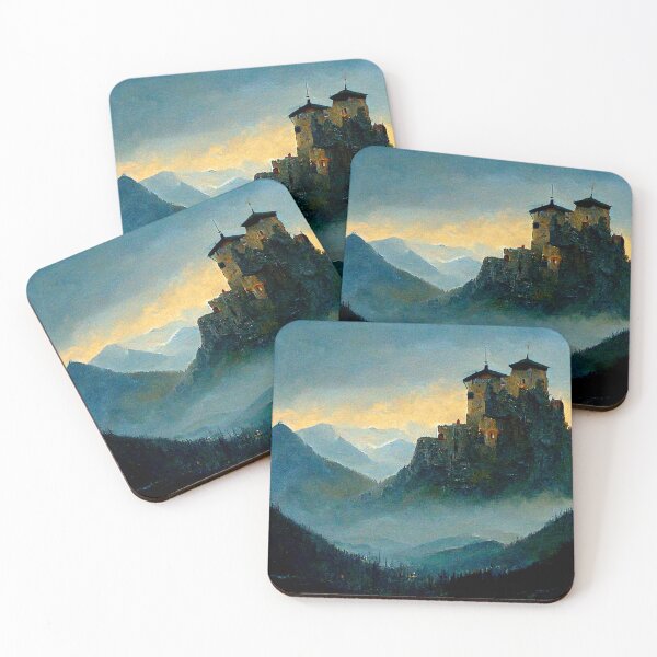 Item preview, Castle in the misty peaks IV designed and sold by hamptonstyle.