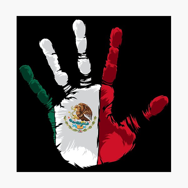 Mexico Flag - Mexican Foot Prints - Hecho En Mexico Sticker by Anziehend