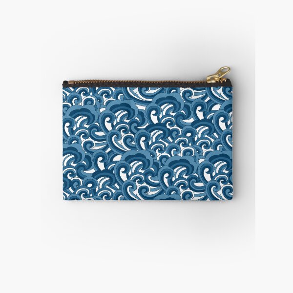 Item preview, Stylised blue waves designed and sold by Cheekyleopard.