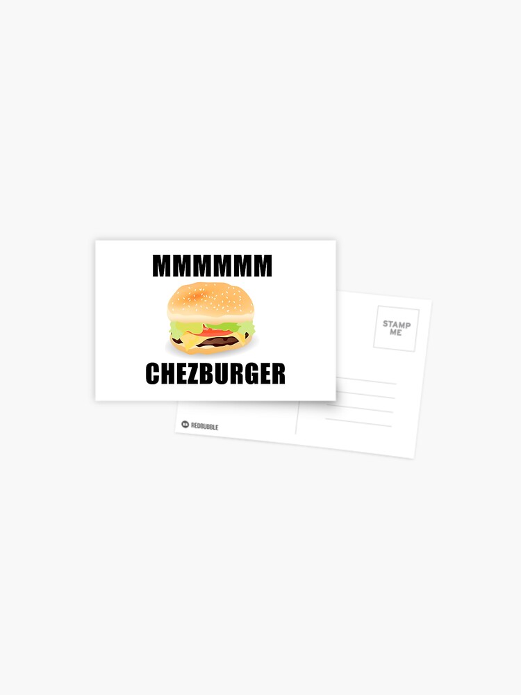 Roblox Mmm Chezburger Postcard By Jenr8d Designs Redbubble - cursed roblox meme art print by lemonnn69 redbubble