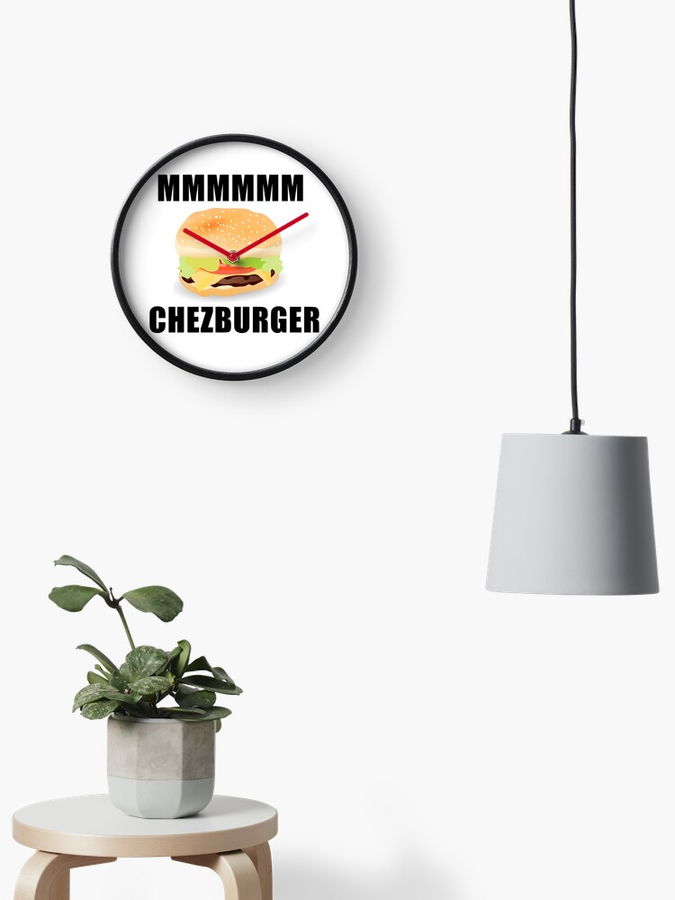 Roblox Mmm Chezburger Clock By Jenr8d Designs Redbubble - mmm roblox