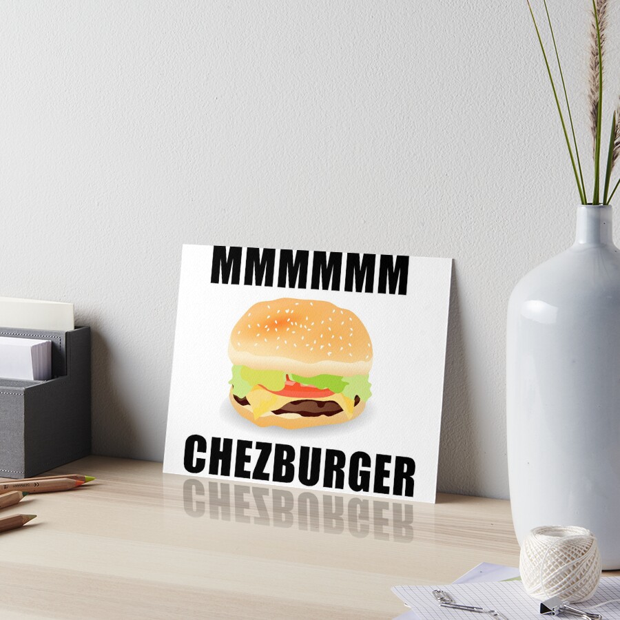 Roblox Mmm Chezburger Art Board Print By Jenr8d Designs Redbubble - shop robux mmm