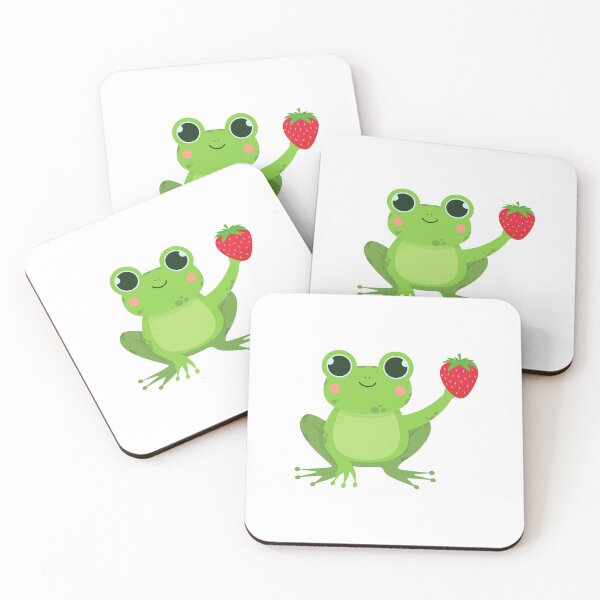 Item preview, Frog with a Strawberry designed and sold by Inspirely.