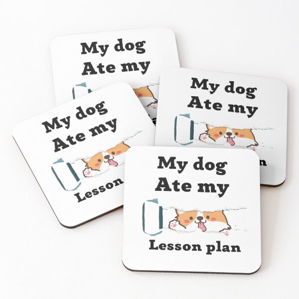 Item preview, My dog ate my lesson plan designed and sold by T-ShirtIn85.