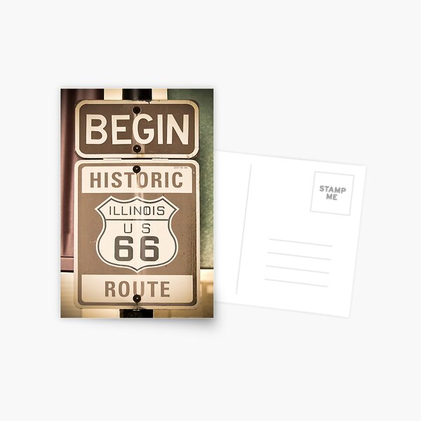 Route 66 - The Beginning Postcard