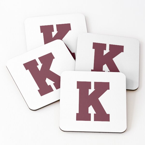 Item preview, Alphabet, Maroon K, Sports letter K designed and sold by TheCultStuff.